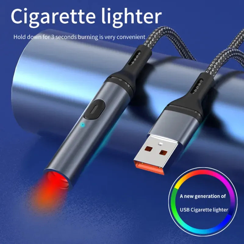 (PRIORITY)New 4in1 Cigarette Lighter Multi USB Braided Universal Cable 6A Fast +Super Fast Charge Cable with Cigarette Lighter (PRIORITY)